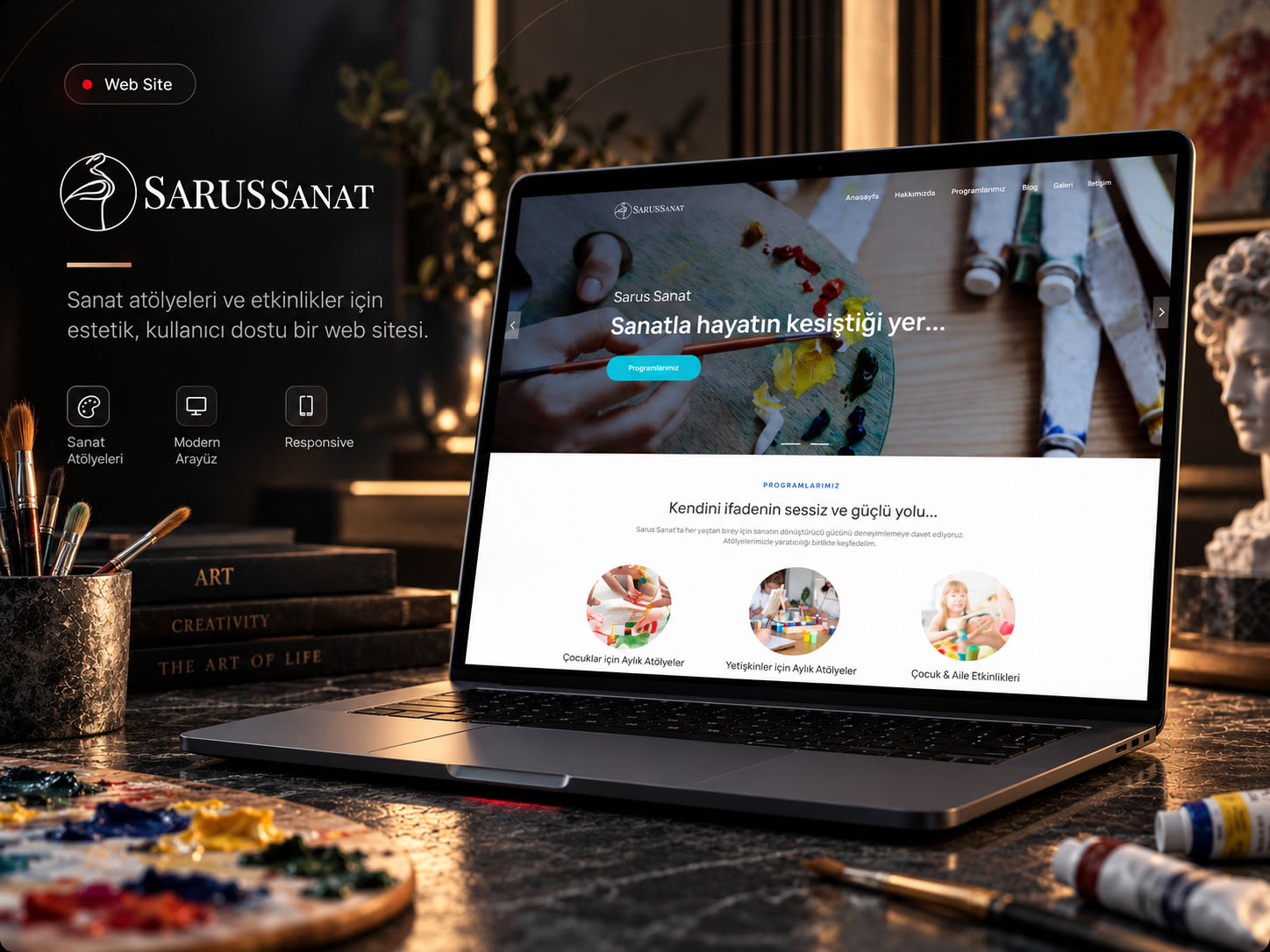 Sarus Sanat - Web Tasarım